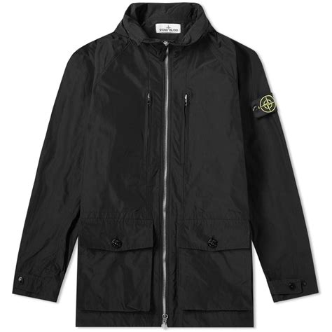 stone island micro reps hooded zip jacket